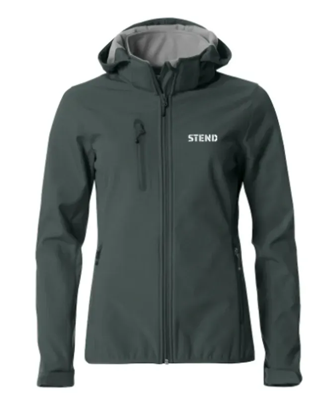 Softshelljakke med hette Dame Stend VGS